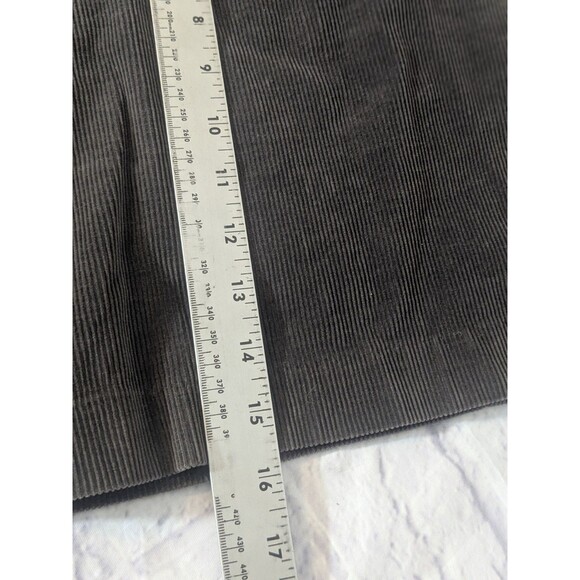 Banana Republic Gray Corduroy Mini Skirt Size 4 With Pockets - Picture 7 of 7